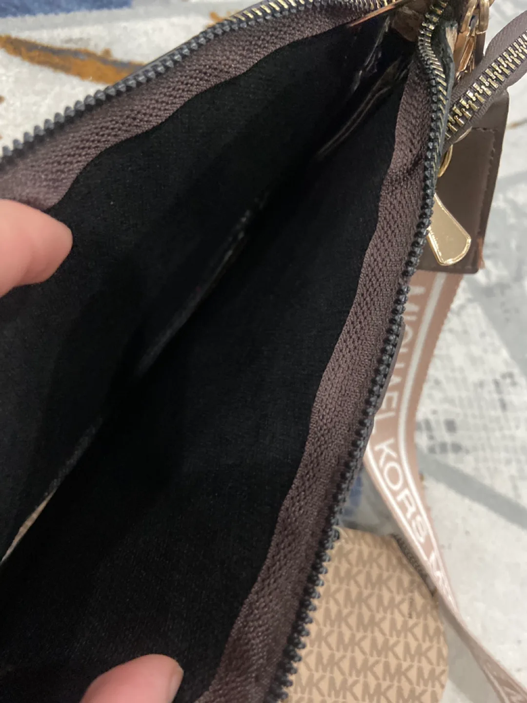 Michael Kors Brown Signature Crossbody Bag image indicator(4)