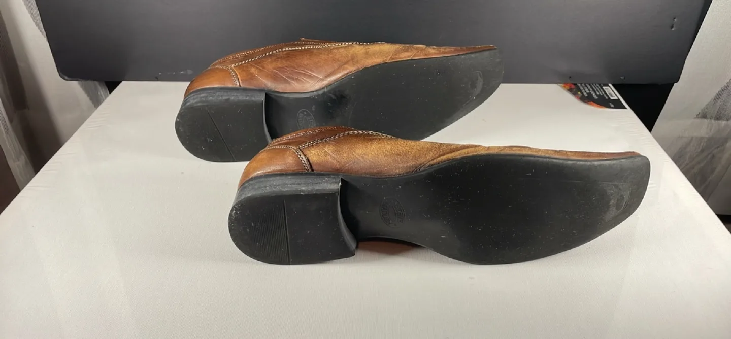 Steve Madden Men's Brown Leather Slip On Shoes image indicator(6)