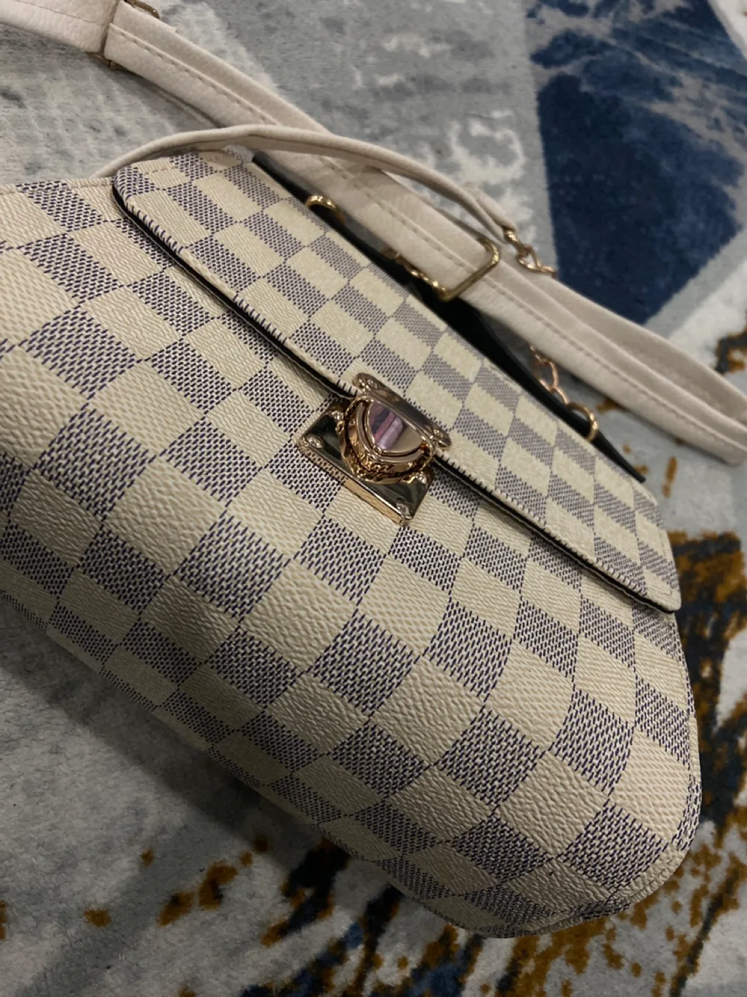 Louis Vuitton Checkered Mini Crossbody Bag image indicator(6)