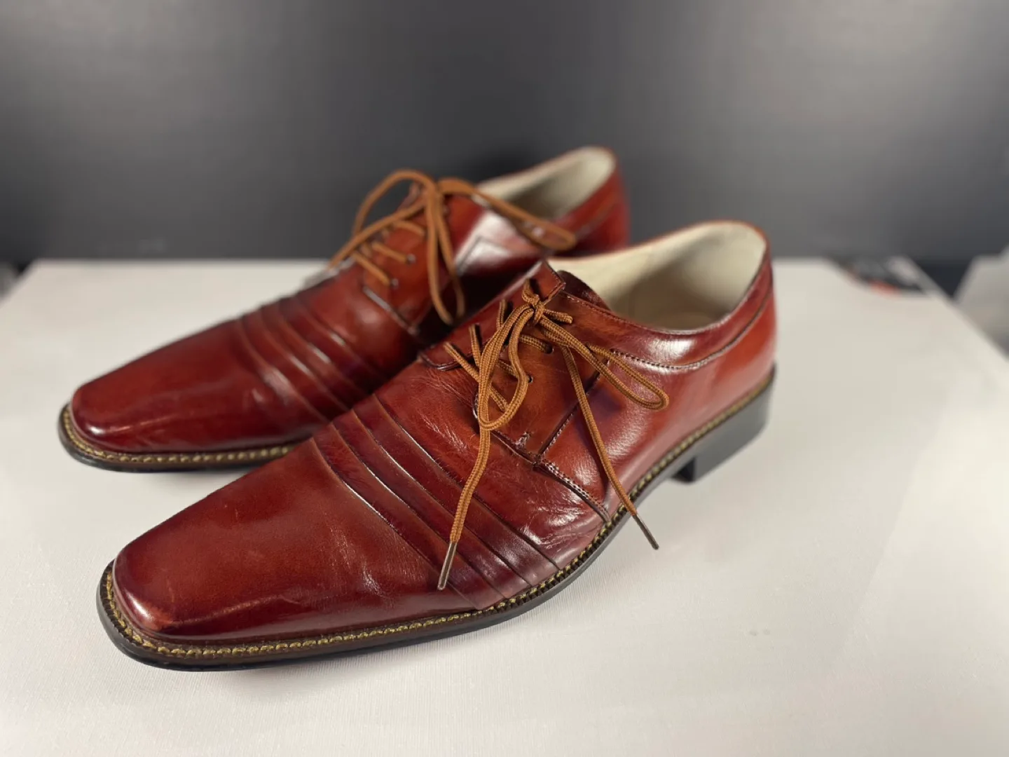 Stacy Adams Men's Leather Dress Shoes Size 10 image indicator(4)