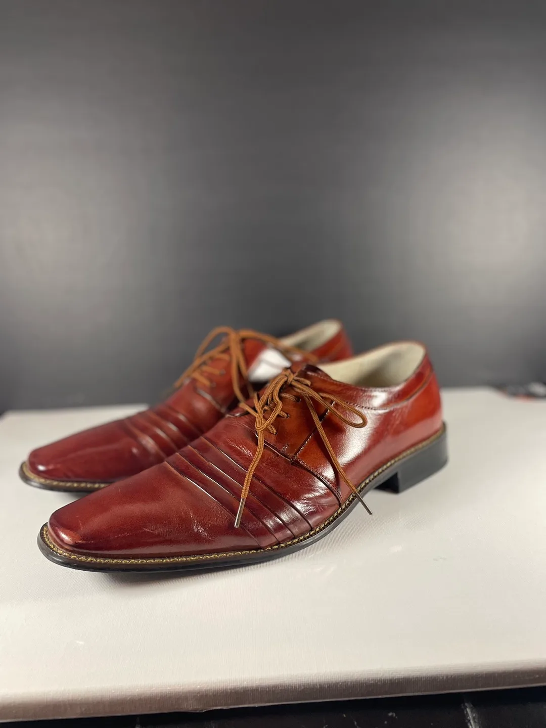 Stacy Adams Men's Leather Dress Shoes Size 10 image indicator(5)