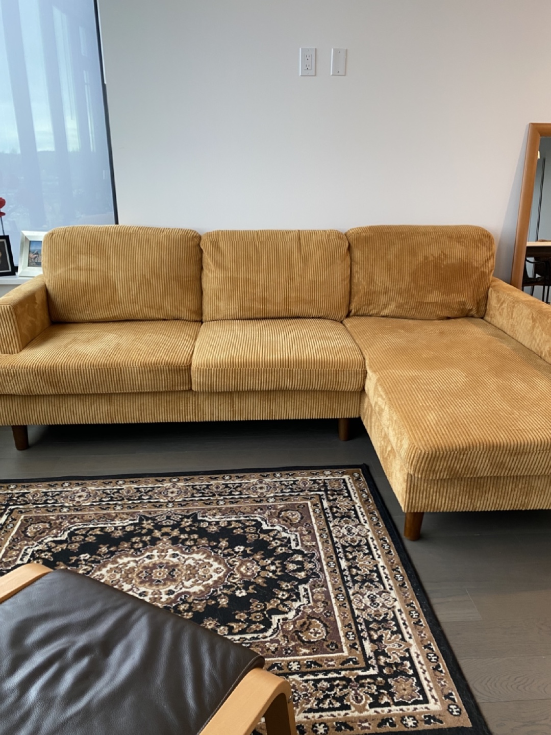 Mustard Yellow Sectional Sofa
