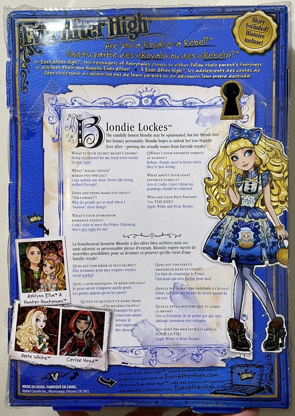 Ever After High Blondie Lockes Doll - photo 2