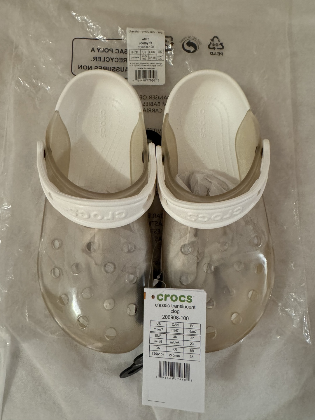 Crocs Classic Translucent Clog