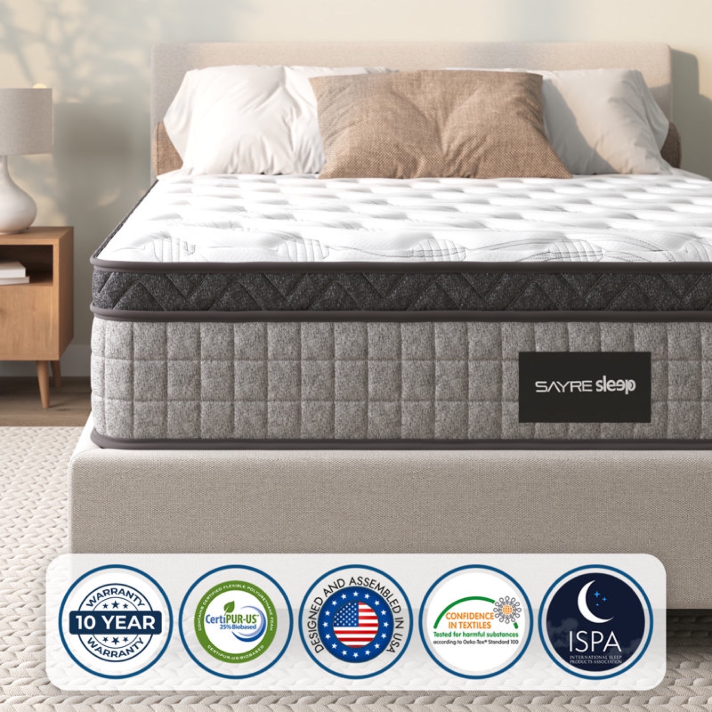Sayre Sleep Diamond 12 Inch Queen Mattress - photo 2