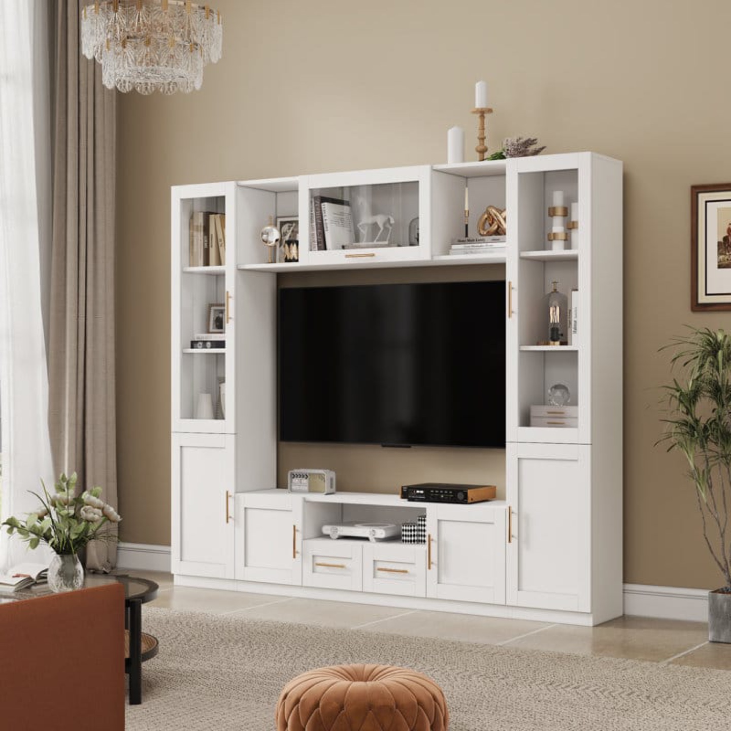 Tarajee Wall Unit Entertainment Centre for Living Room - photo 2