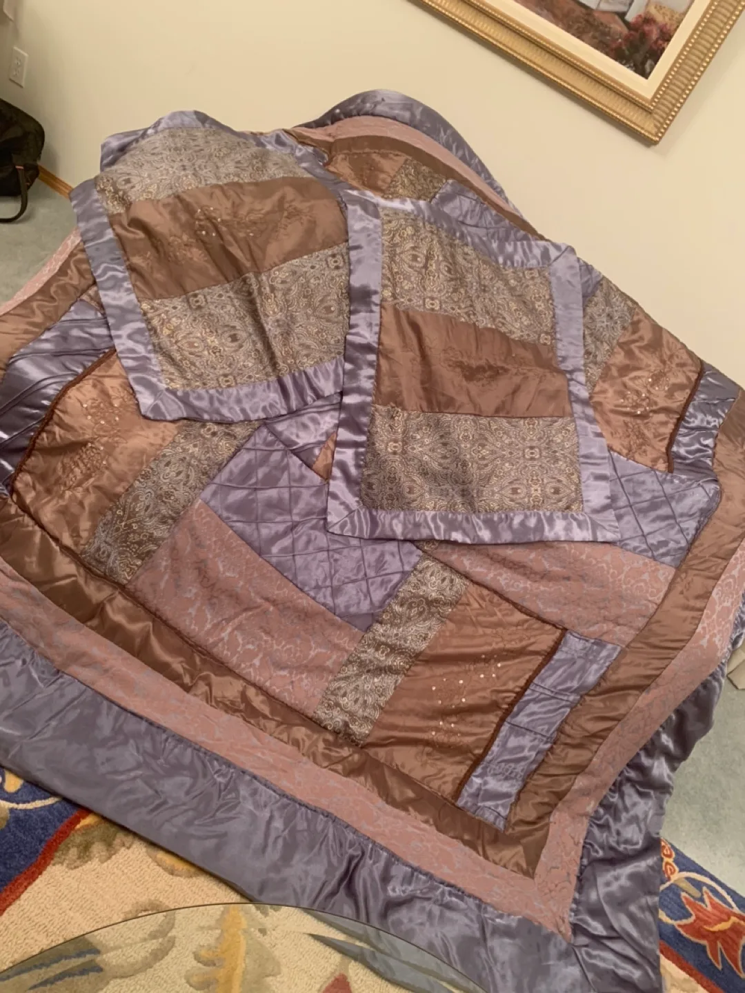 Next Home Quilt Set with bed skirt and 2 pillows image indicator(2)