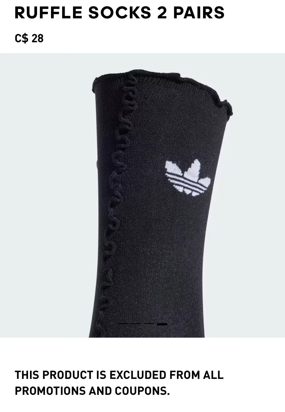 Adidas Ruffle Socks. image indicator(4)