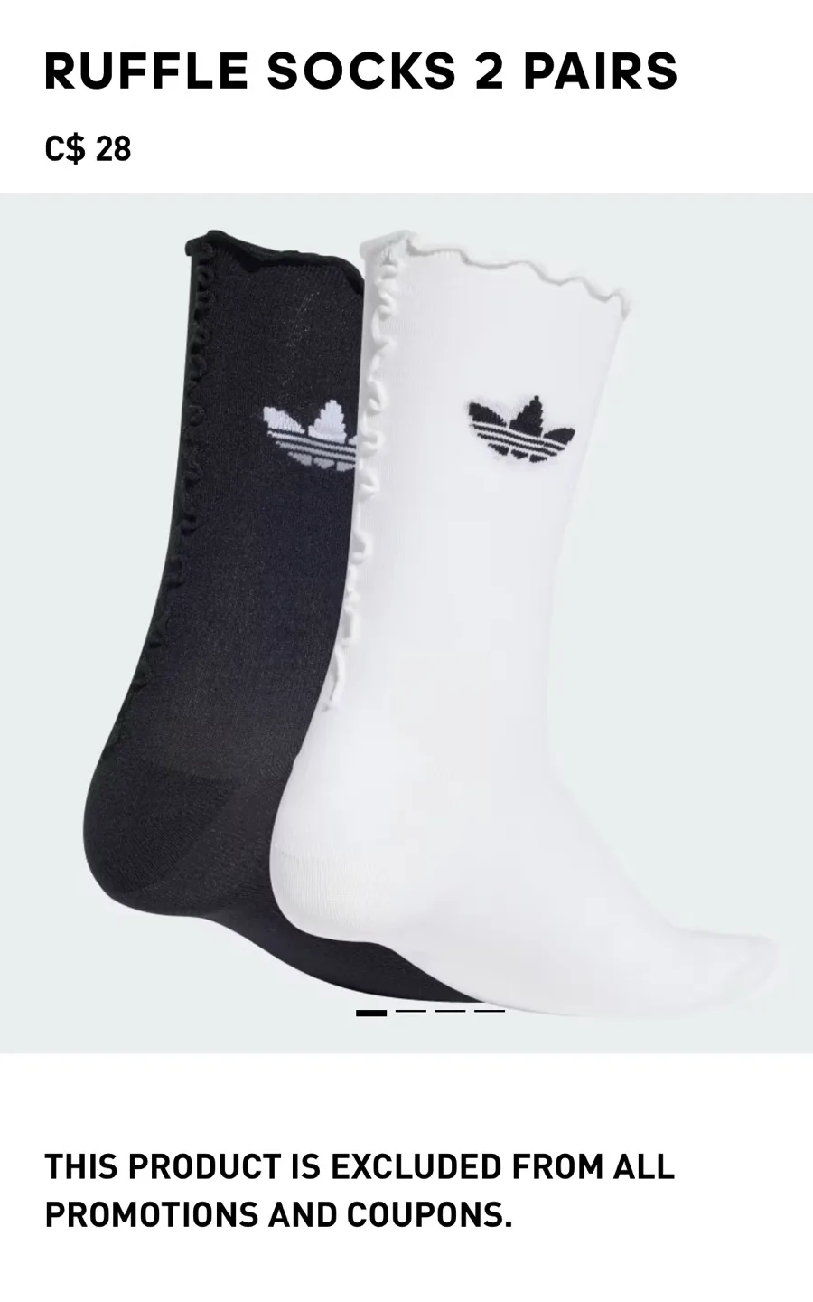 Adidas Ruffle Socks. image indicator(2)