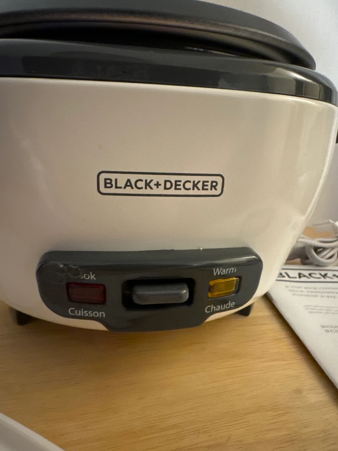 Black & Decker rice cooker image indicator(3)