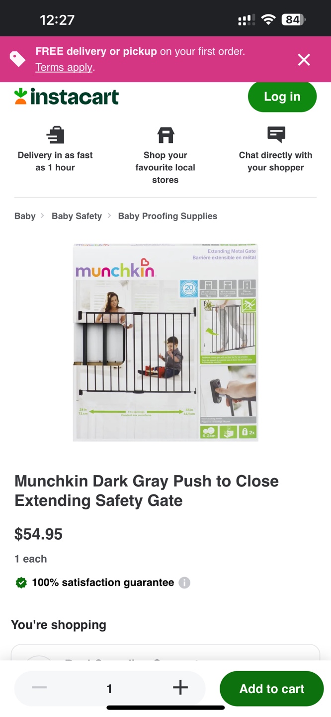 Munchkin Push to Close Extending Safety Gate