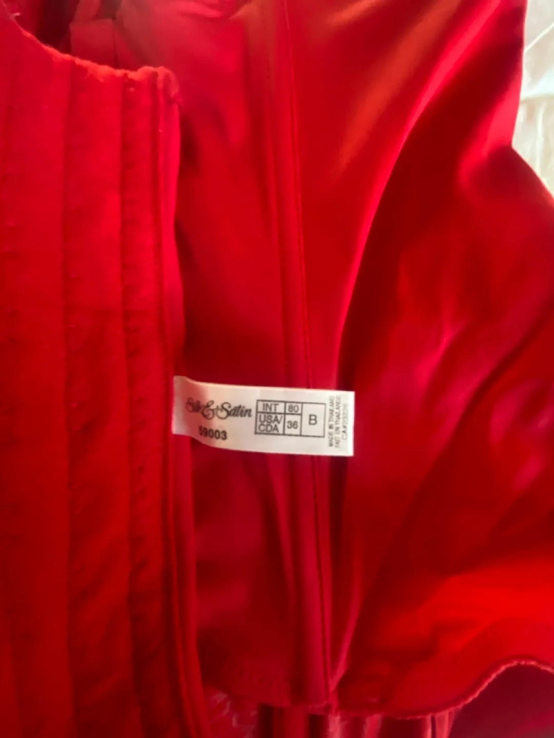 Red Satin Corset image indicator(3)