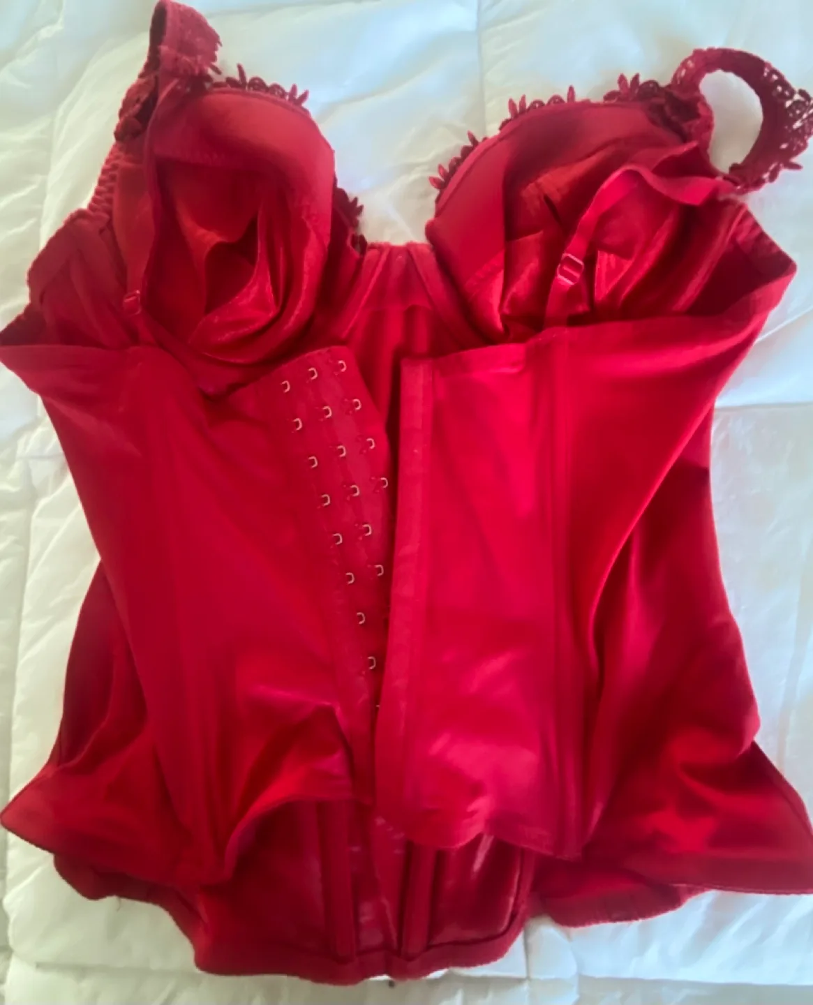 Red Satin Corset image indicator(2)