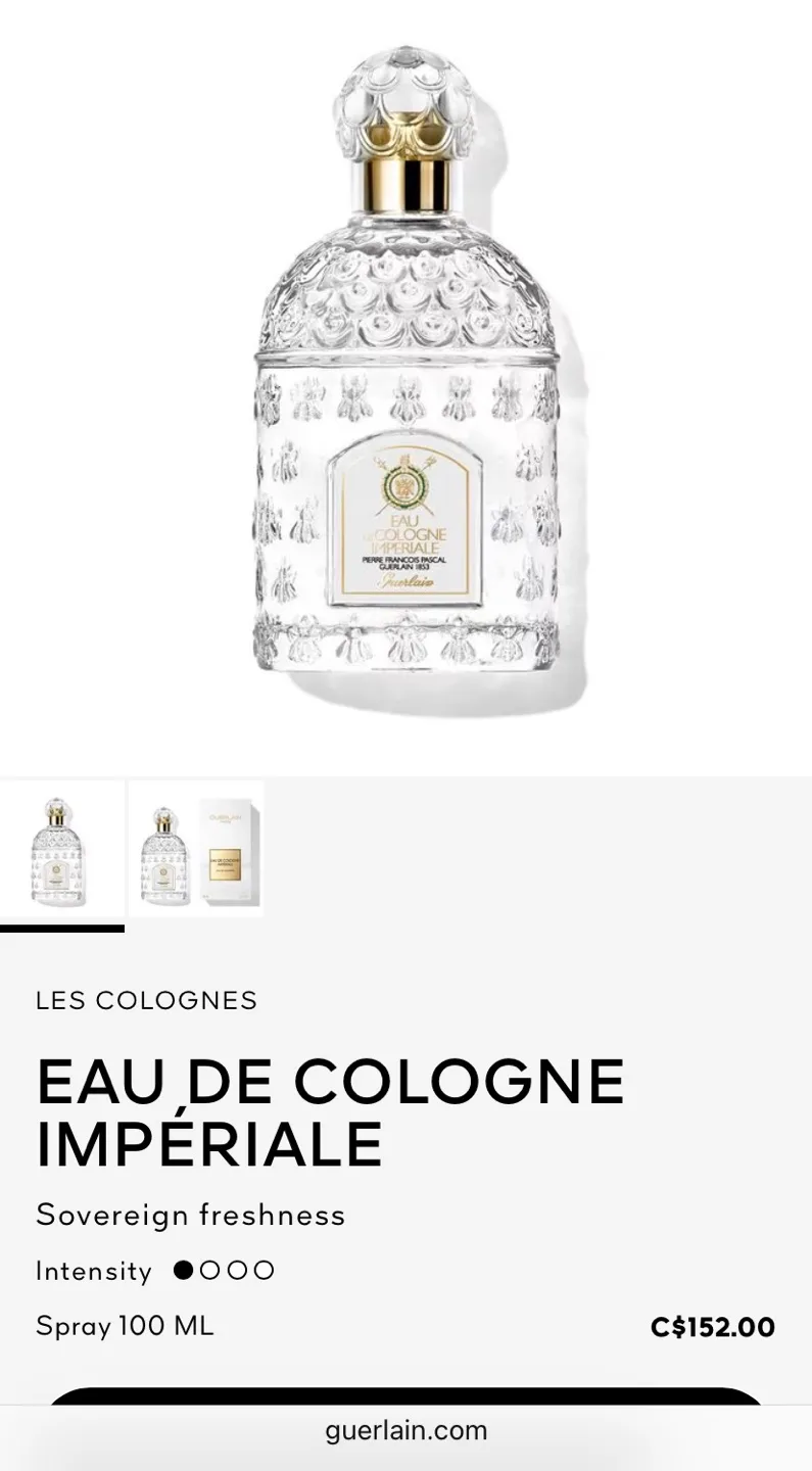 Guerlain Eau de Cologne Imperiale 100ml image indicator(2)