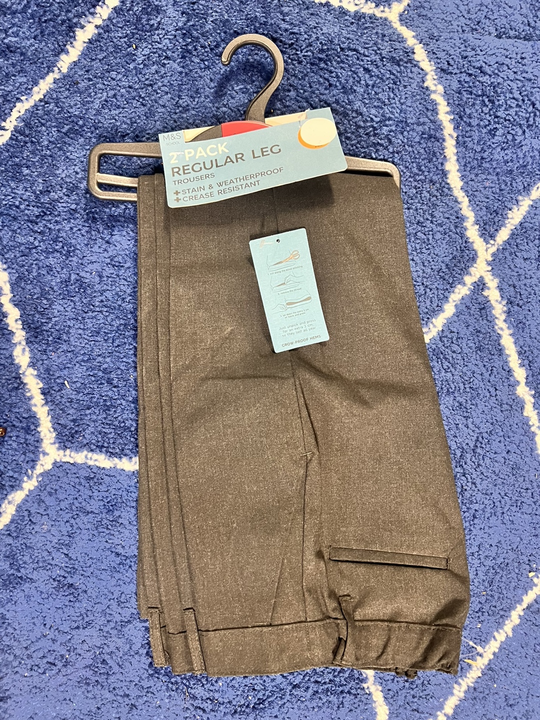 New 9-10 years M&S School / dress pants  - 2 Pack - Regular Leg
