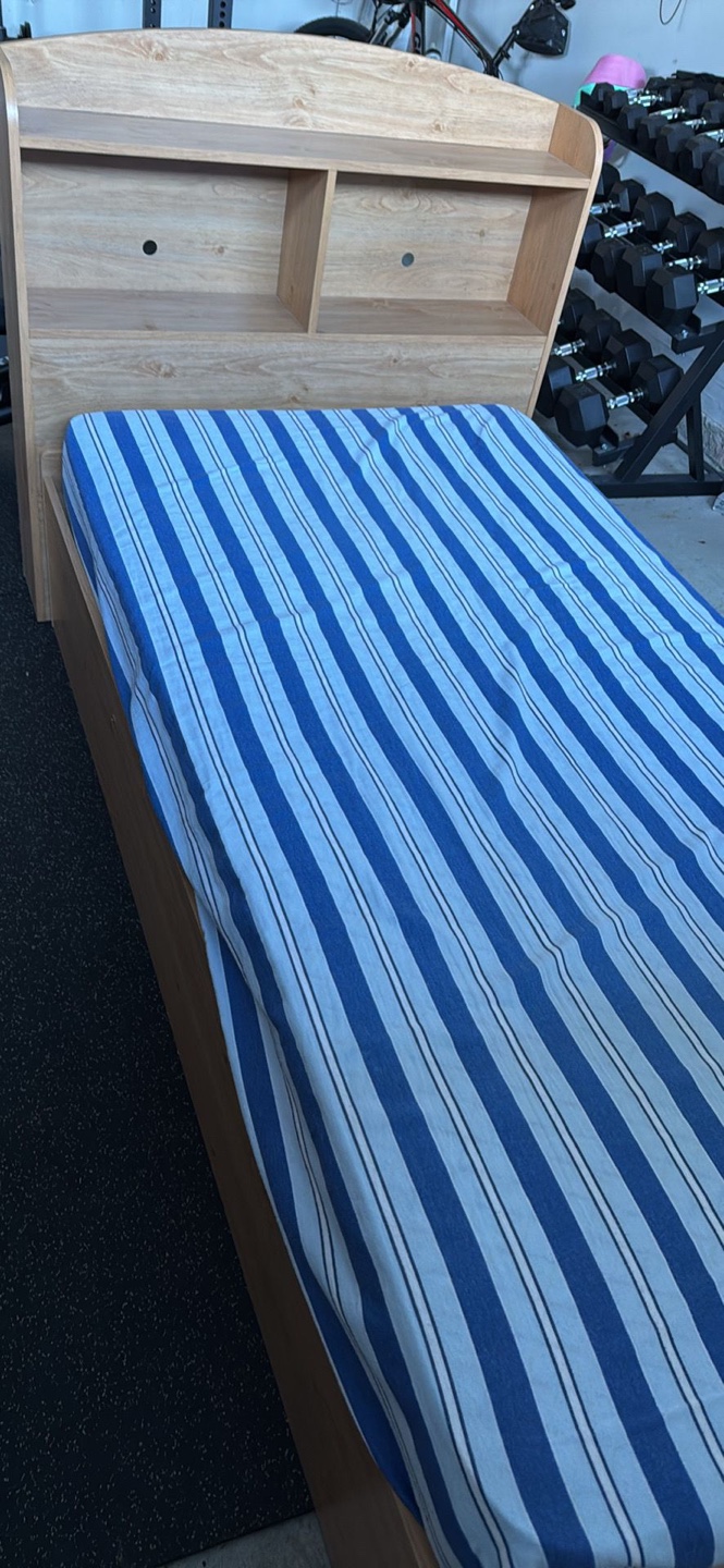 Twin Bed Frame with Storage Drawers - photo 2