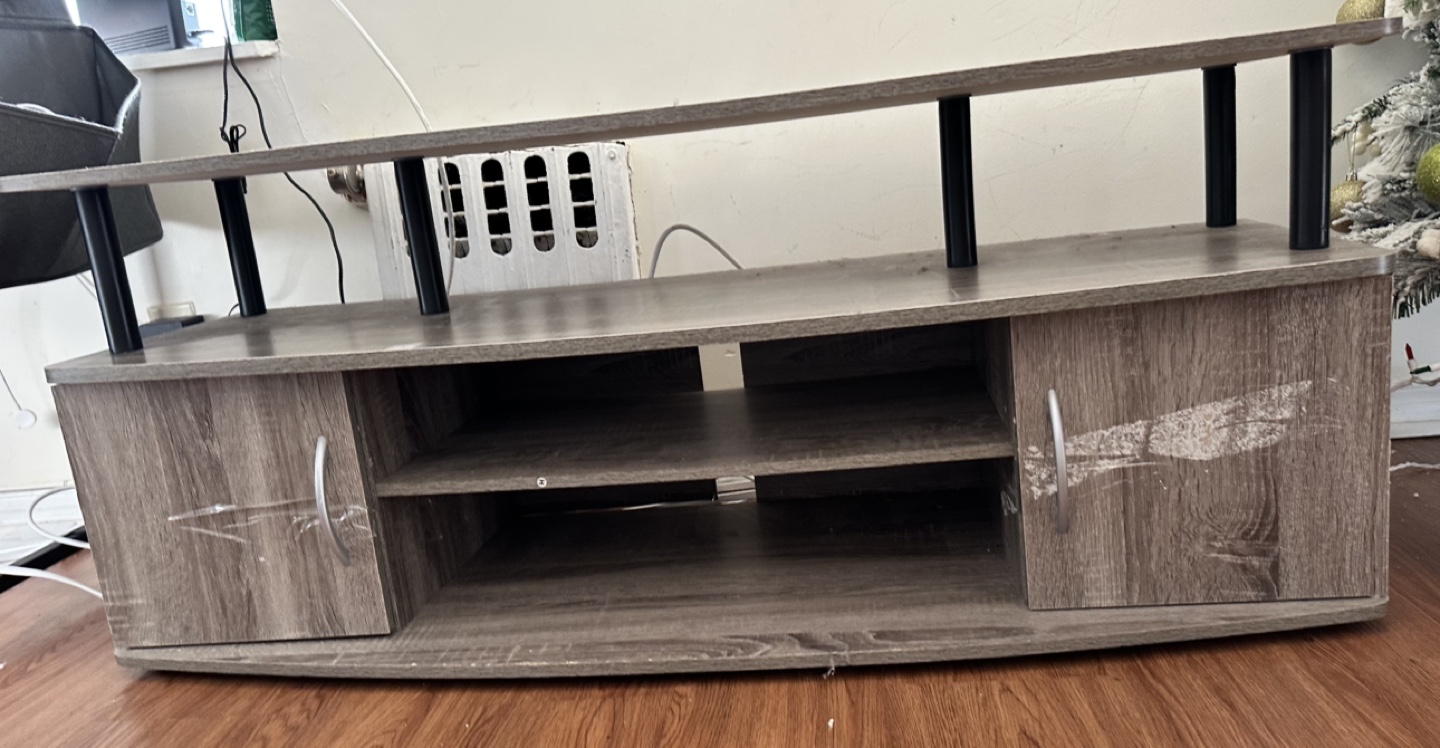 TV Stand with Doors and Shelves