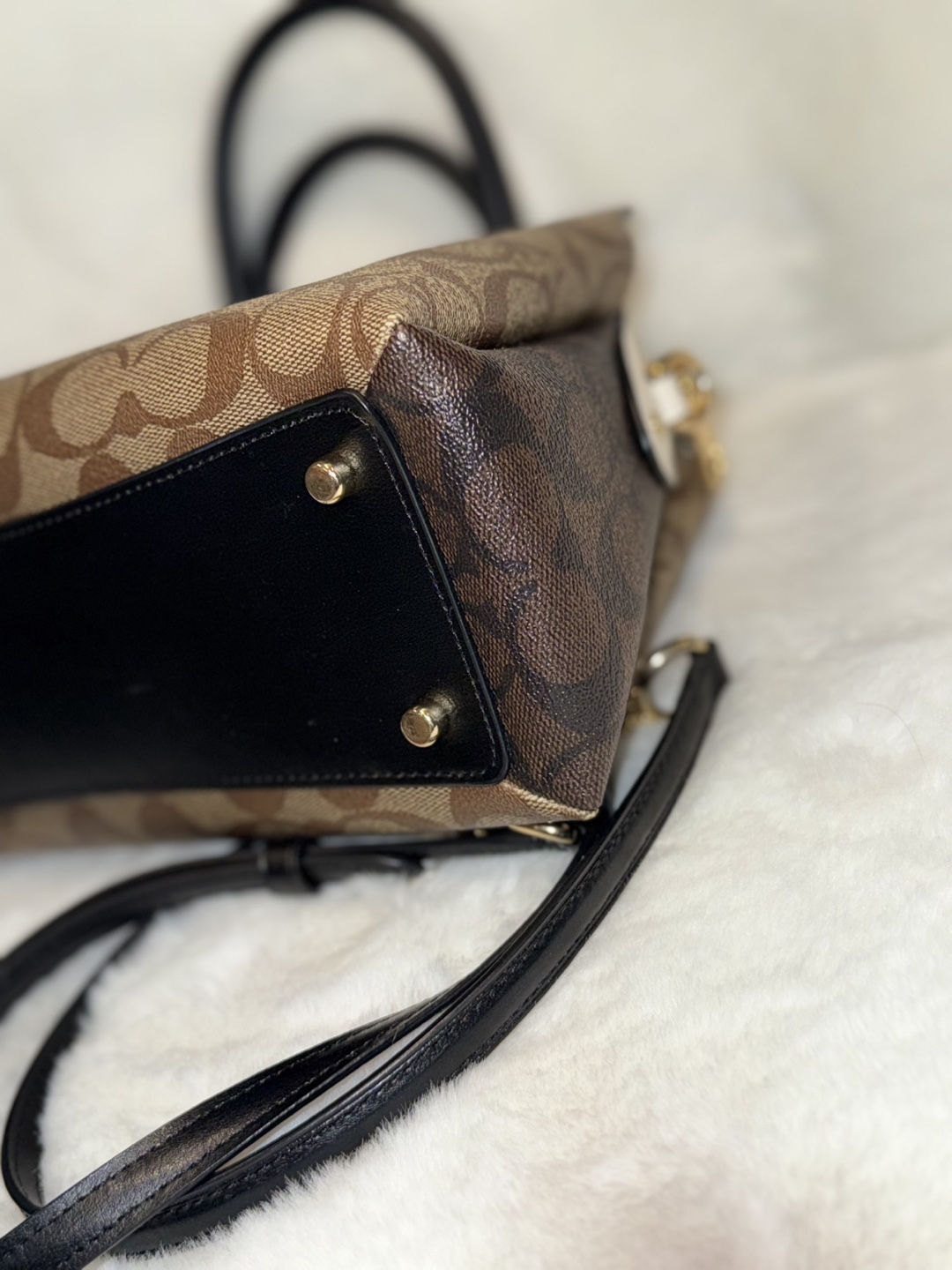 Coach Signature Leather Top Handbag & Wallet - photo 5