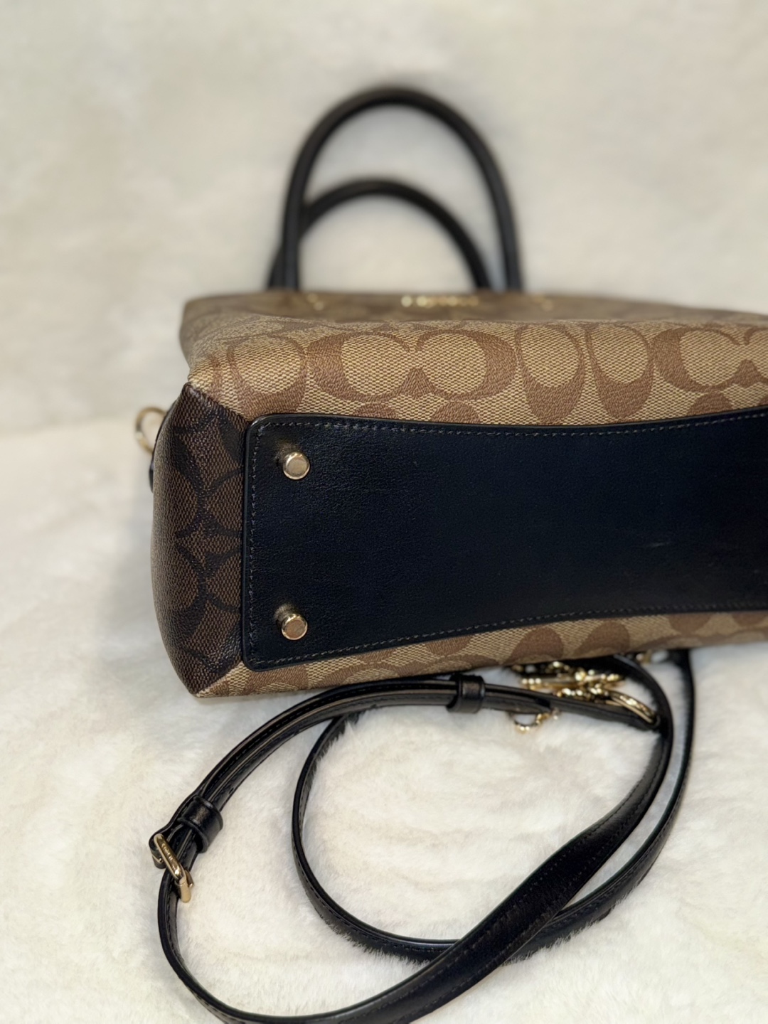 Coach Signature Leather Top Handbag & Wallet - photo 4