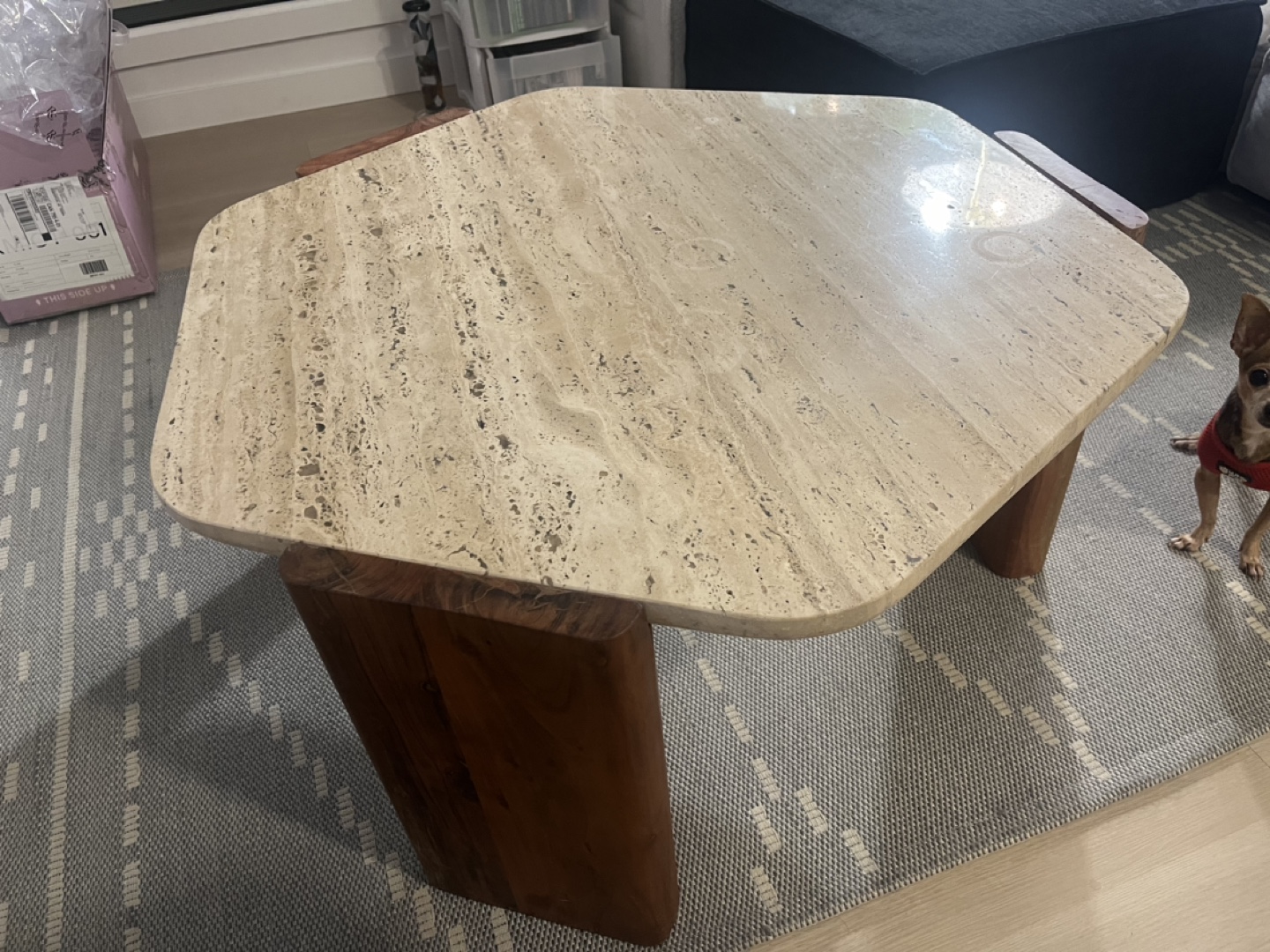Travertine Coffee Table