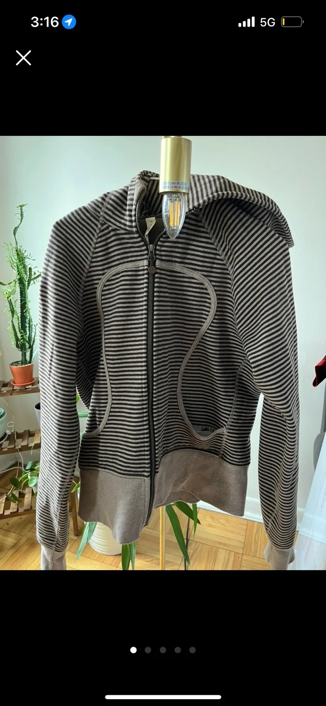 Lululemon Striped Zip Up Hoodie 10 image indicator(3)