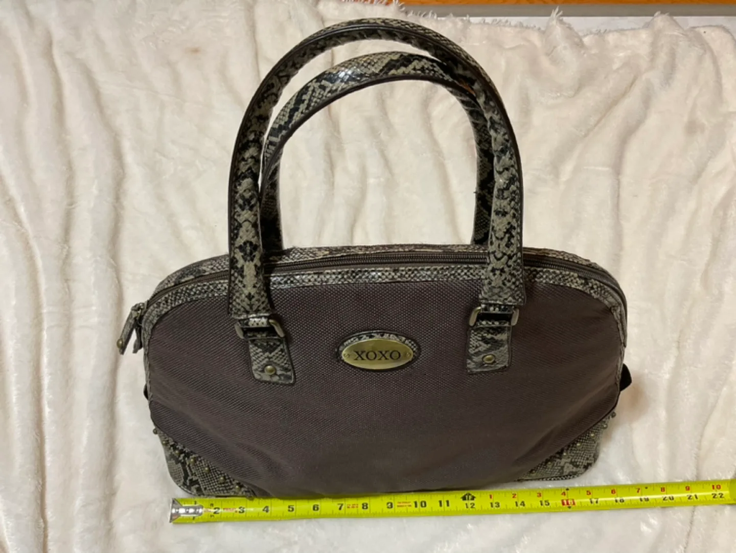 XOXO Brown & Snake Print Handbag #freecycle