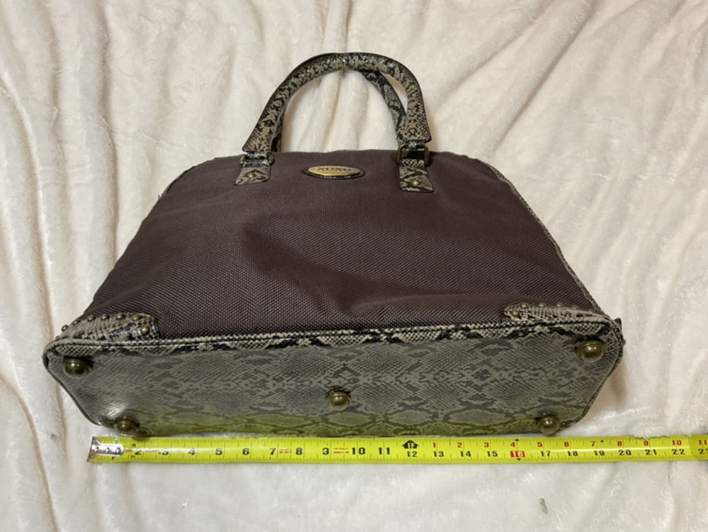 XOXO Brown & Snake Print Handbag #freecycle - photo 2