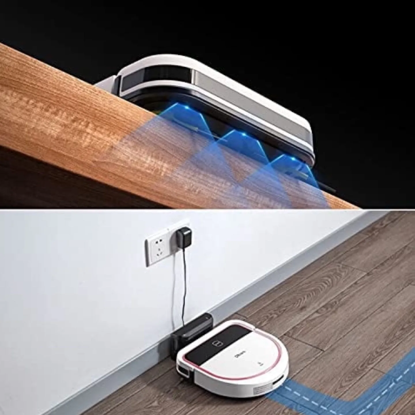 DIBEA Robot Vacuum w/ mop image indicator(4)