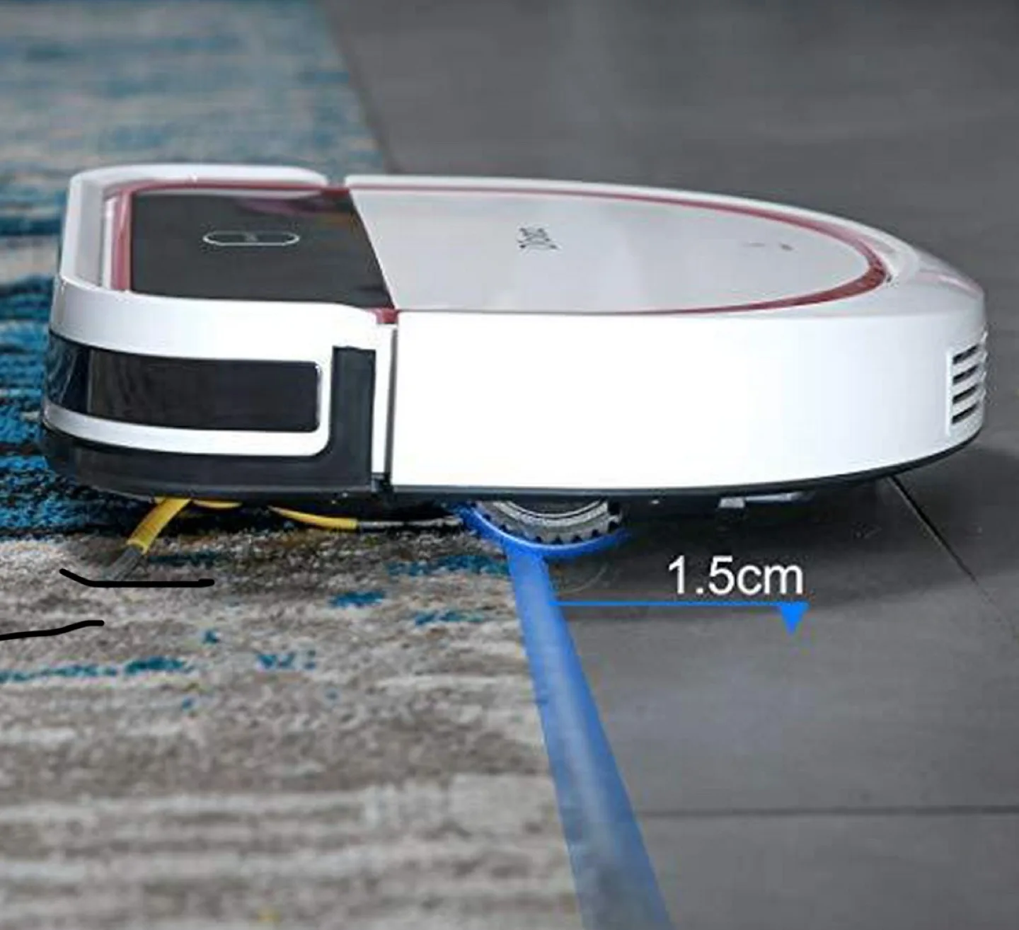 DIBEA Robot Vacuum w/ mop image indicator(5)