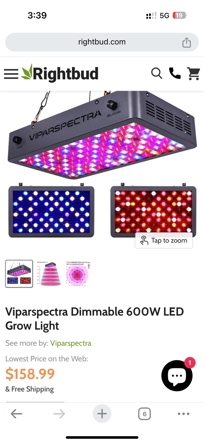 Viparspectra Dimmable 600W LED Grow Light - photo 5