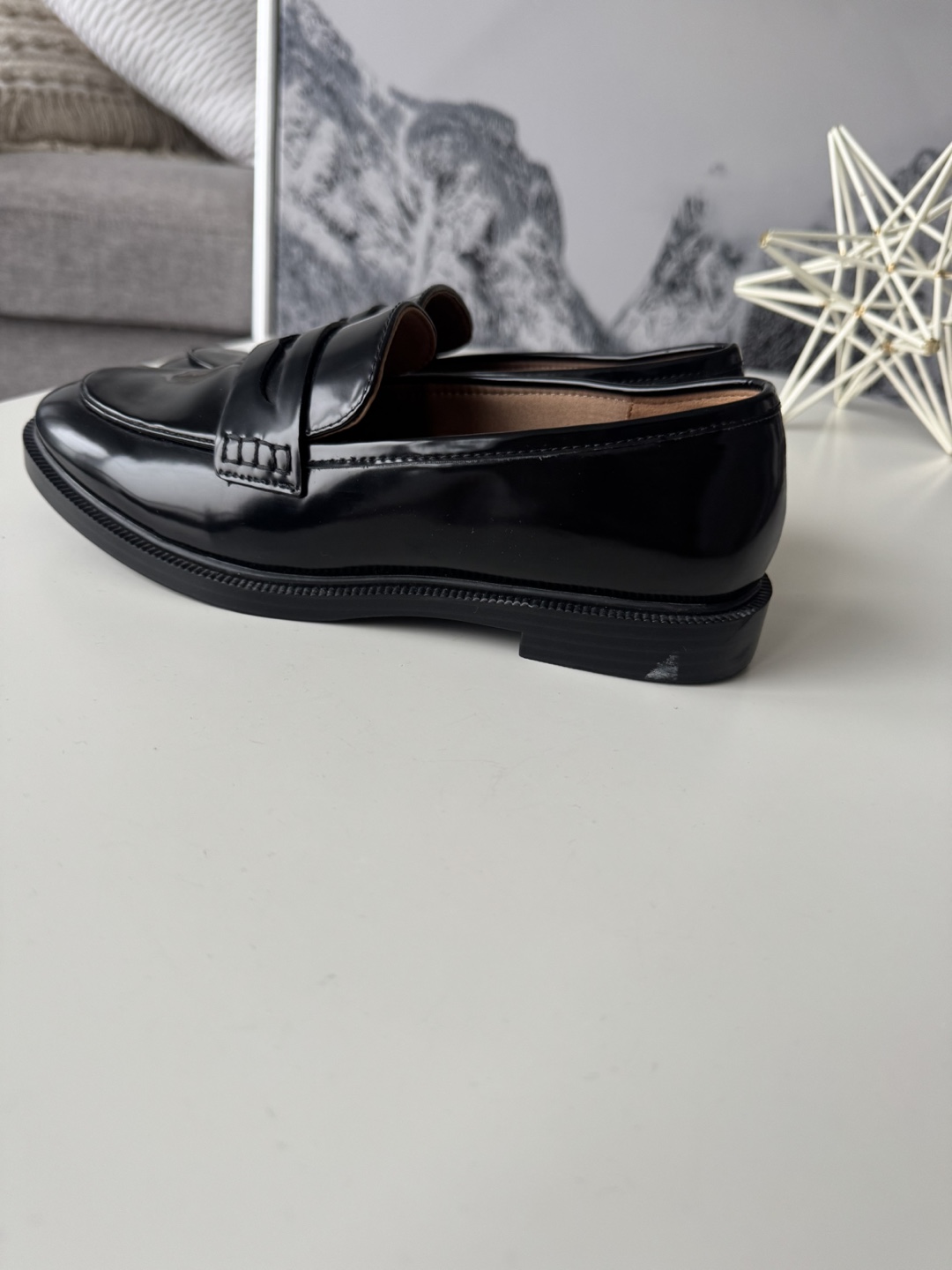 Black Leather Loafers