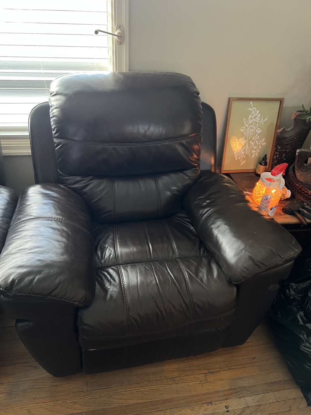 Brown Leather Recliner Sofa Set - photo 5