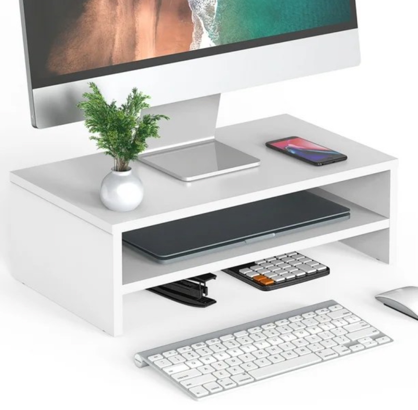 2 Tier Monitor Shelf/Desk Riser