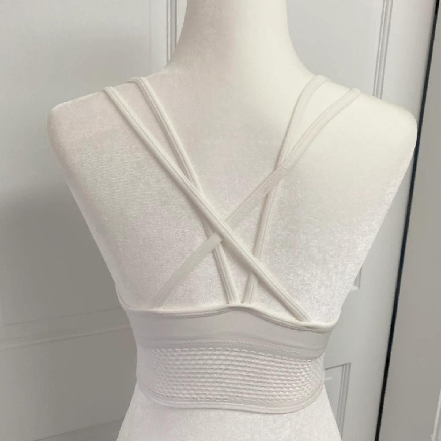 Forever 21 White Sports Bra image indicator(4)