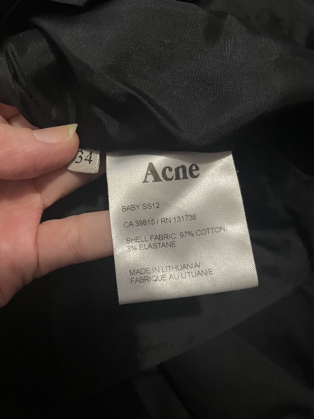 Acne Studios Black Dress Size 34 - photo 4