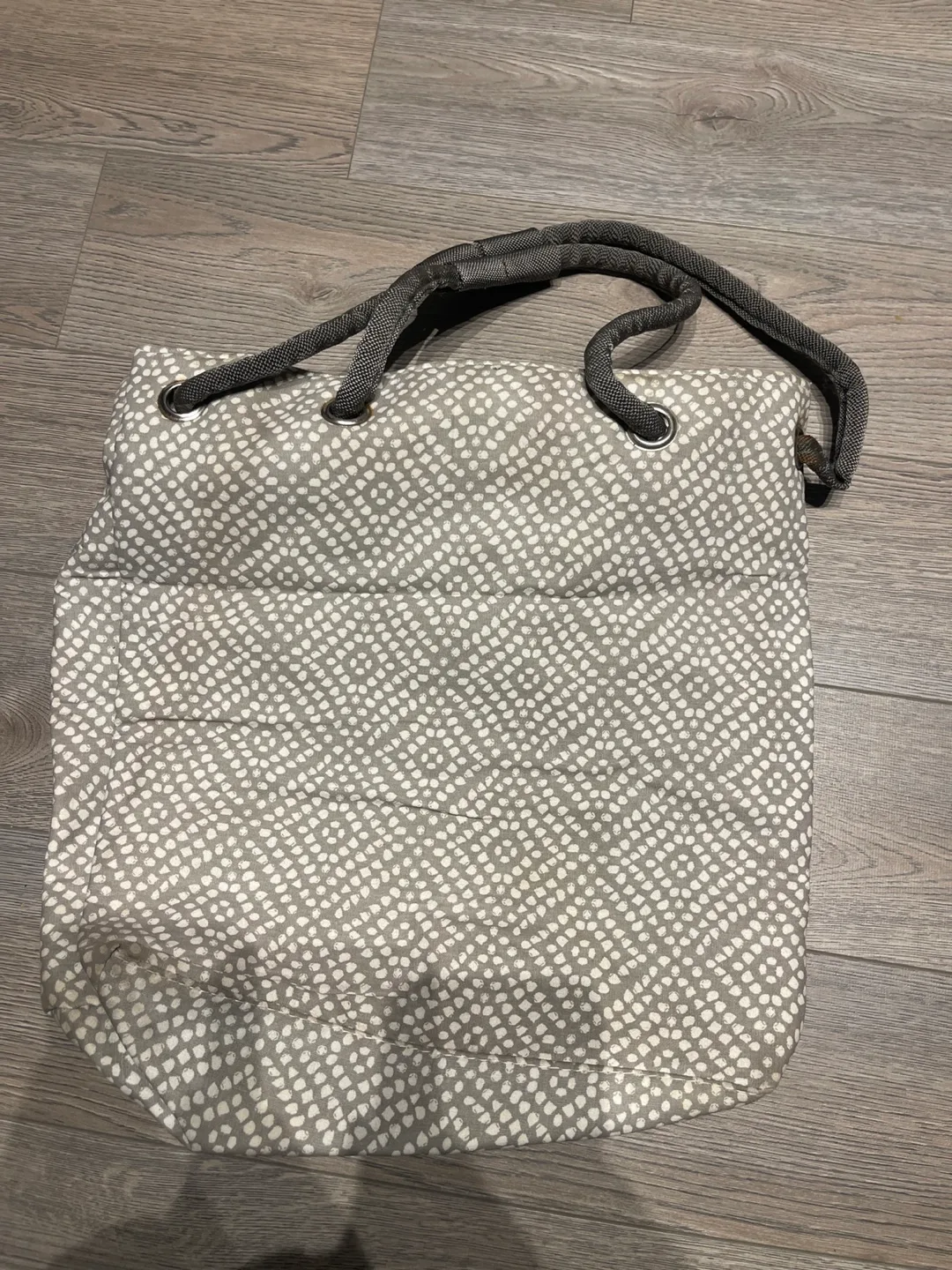 Grey and White Patterned Tote Bag thumbnail
