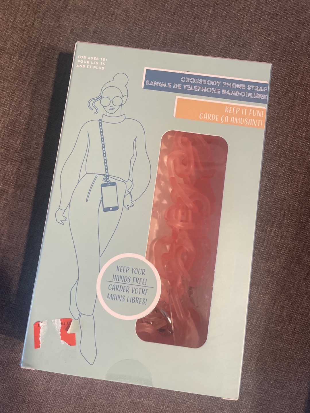 Pink Phone Strap #freecycle