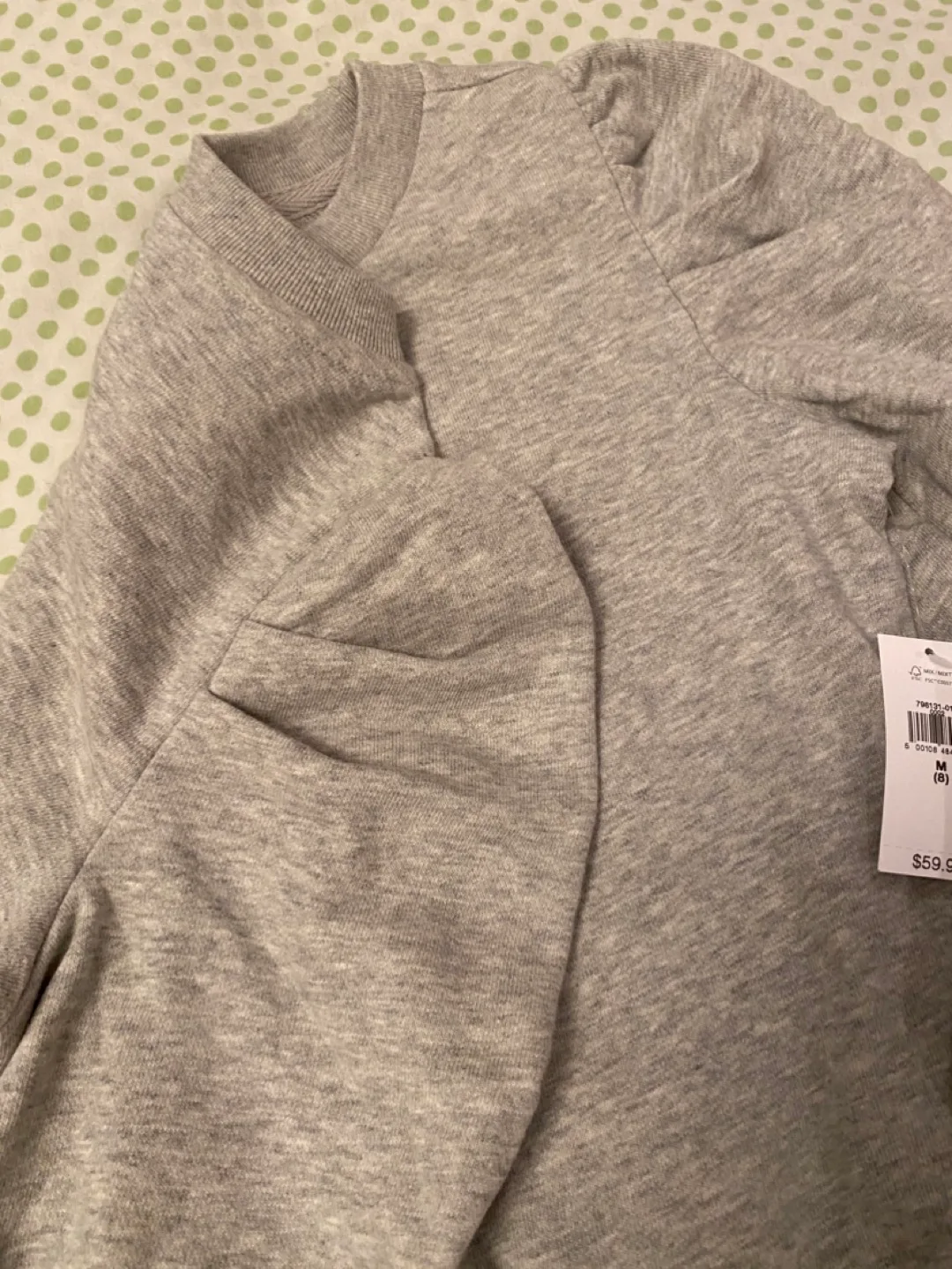 Gray Puff Sleeve Sweater GAP image indicator(2)