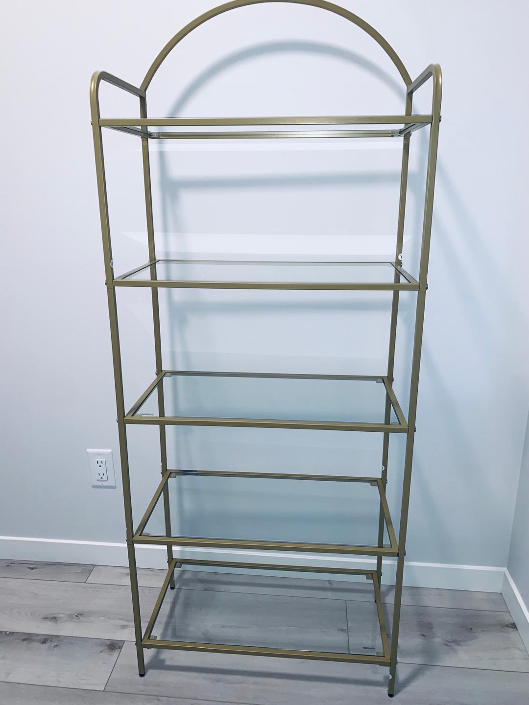 Brand new 5 Tiers bookcase Golden wide.(read description)
