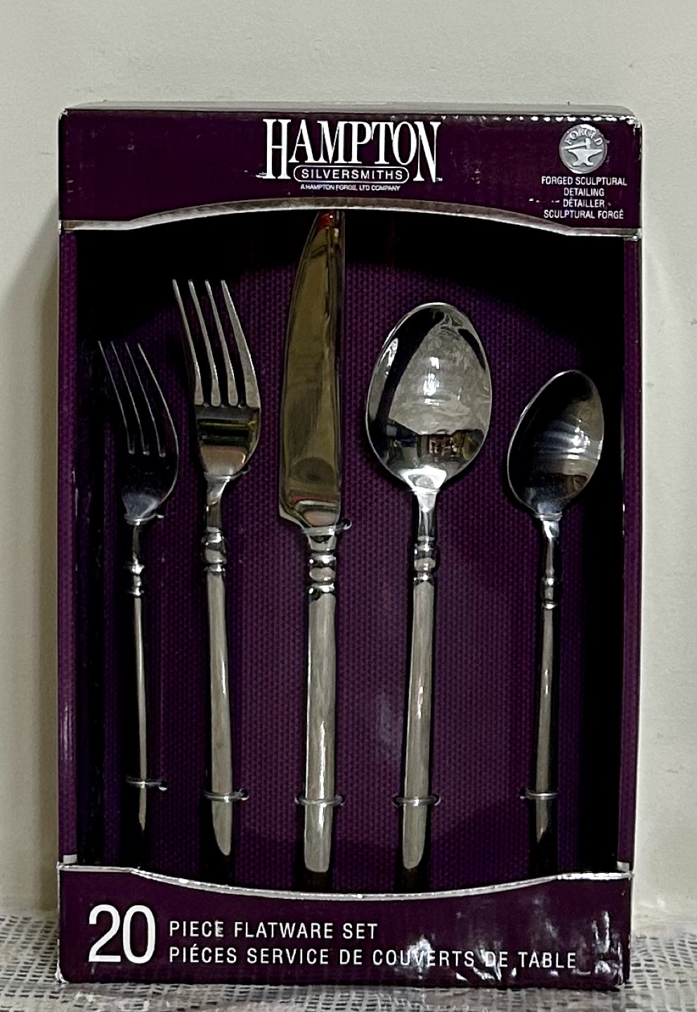 Hampton Silversmiths 20-Piece Flatware Set