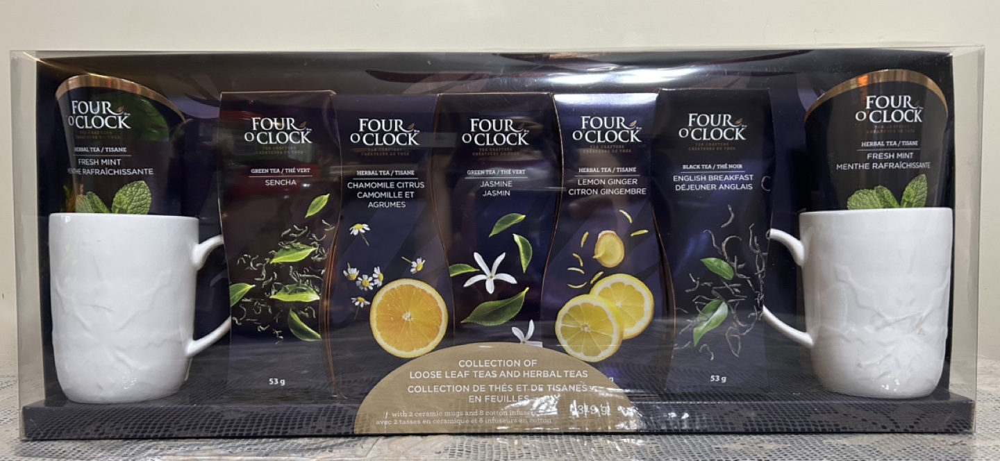 Four O'Clock Tea Gift Set with Mugs