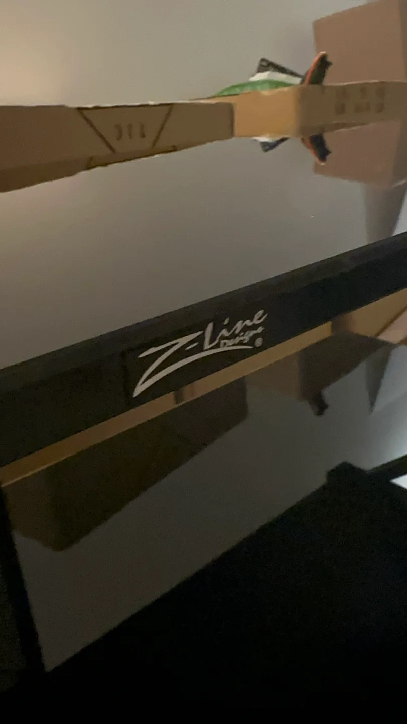 Black Tempered Glass TV Stand image indicator(2)