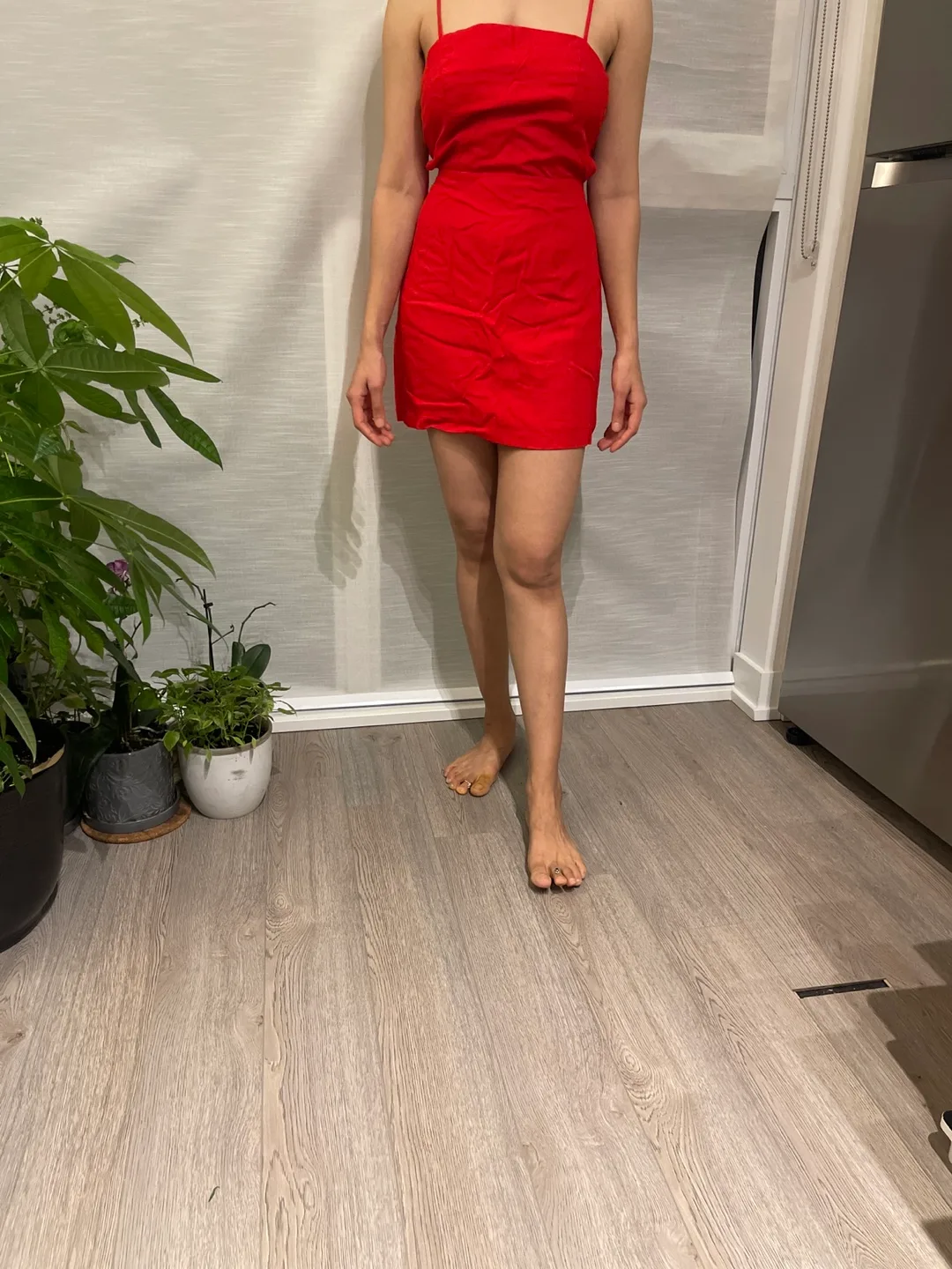 Red Strappy Mini Dress thumbnail