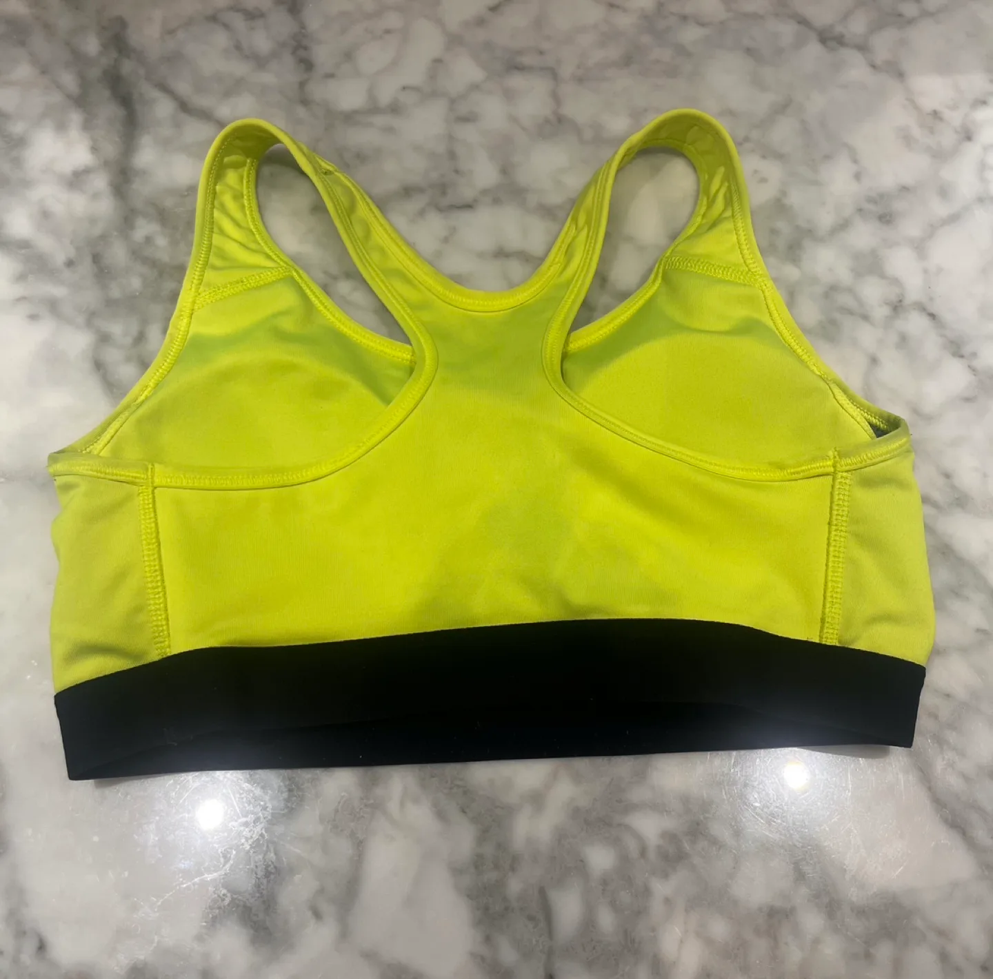 Nike Neon Yellow Sports Bra image indicator(2)