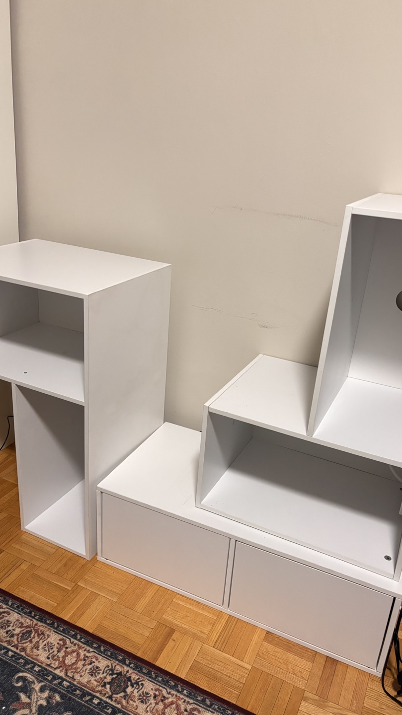 White Modular Shelving Unit