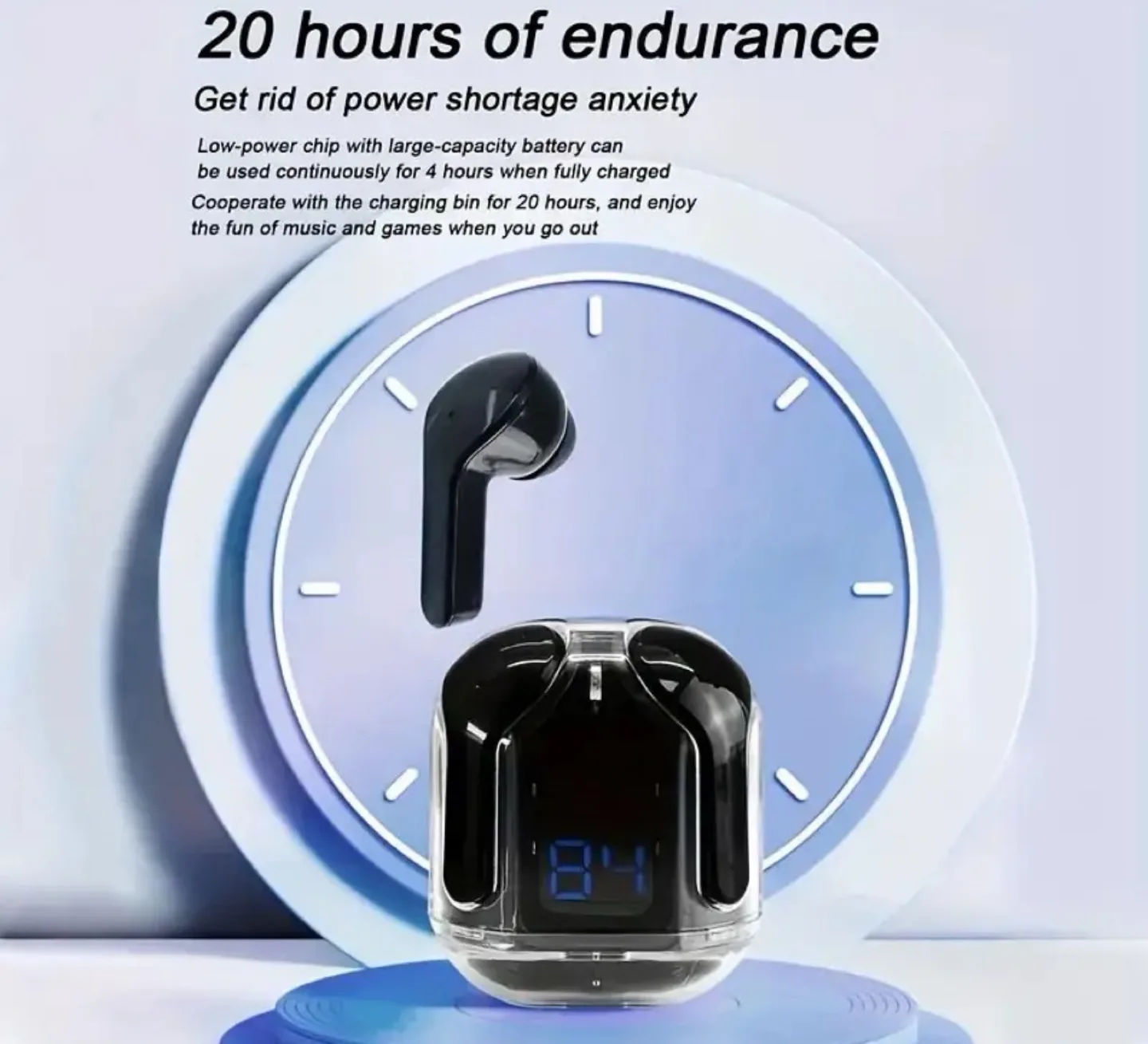 Wireless Bluetooth Earbuds image indicator(4)