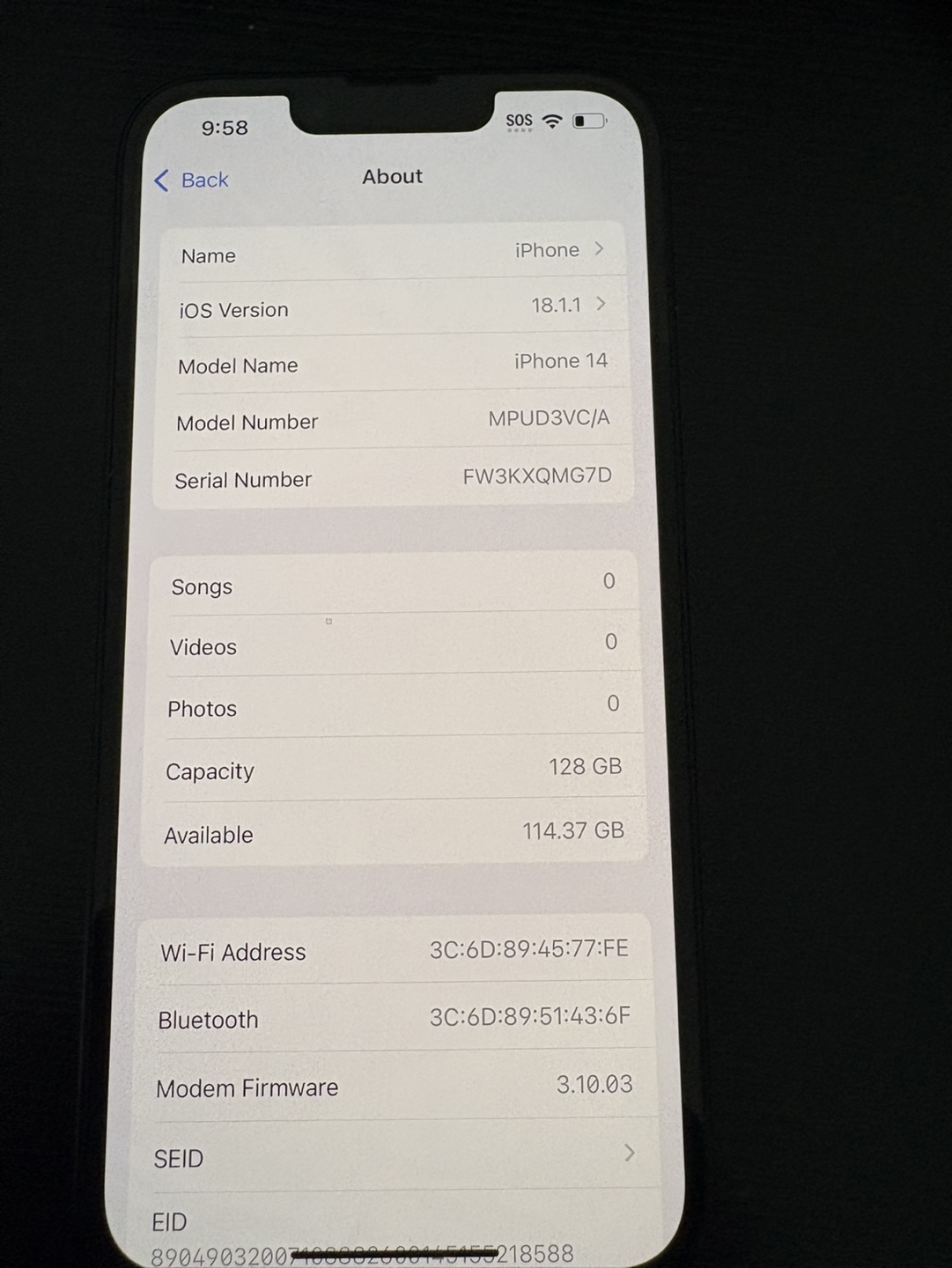 iPhone 14 128 GB - Unlocked - photo 2