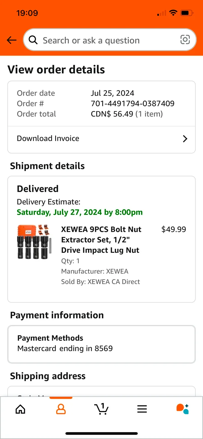 XWEA 9pc Bolt Nut Extractor Set 1/2" image indicator(2)