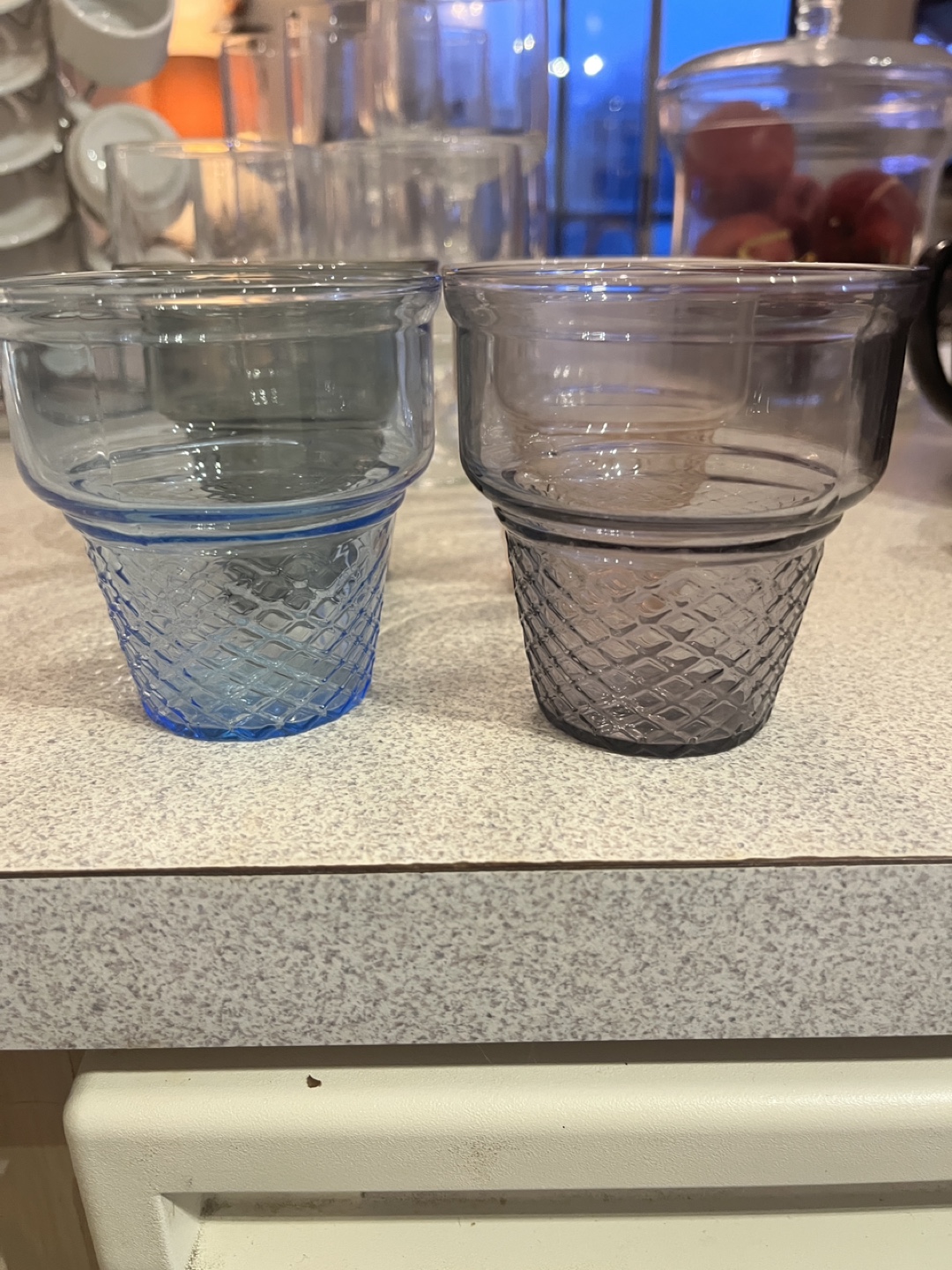Set of 4 Ice Cream Cone Glasses - photo 2