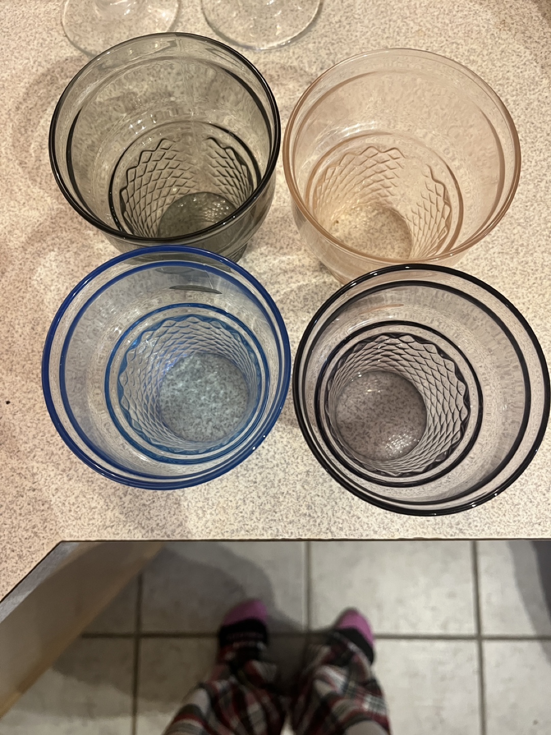 Set of 4 Ice Cream Cone Glasses
